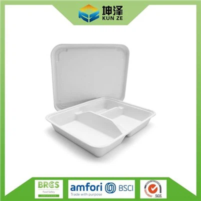 Посуда за храну са 3 одељка са поклопцем